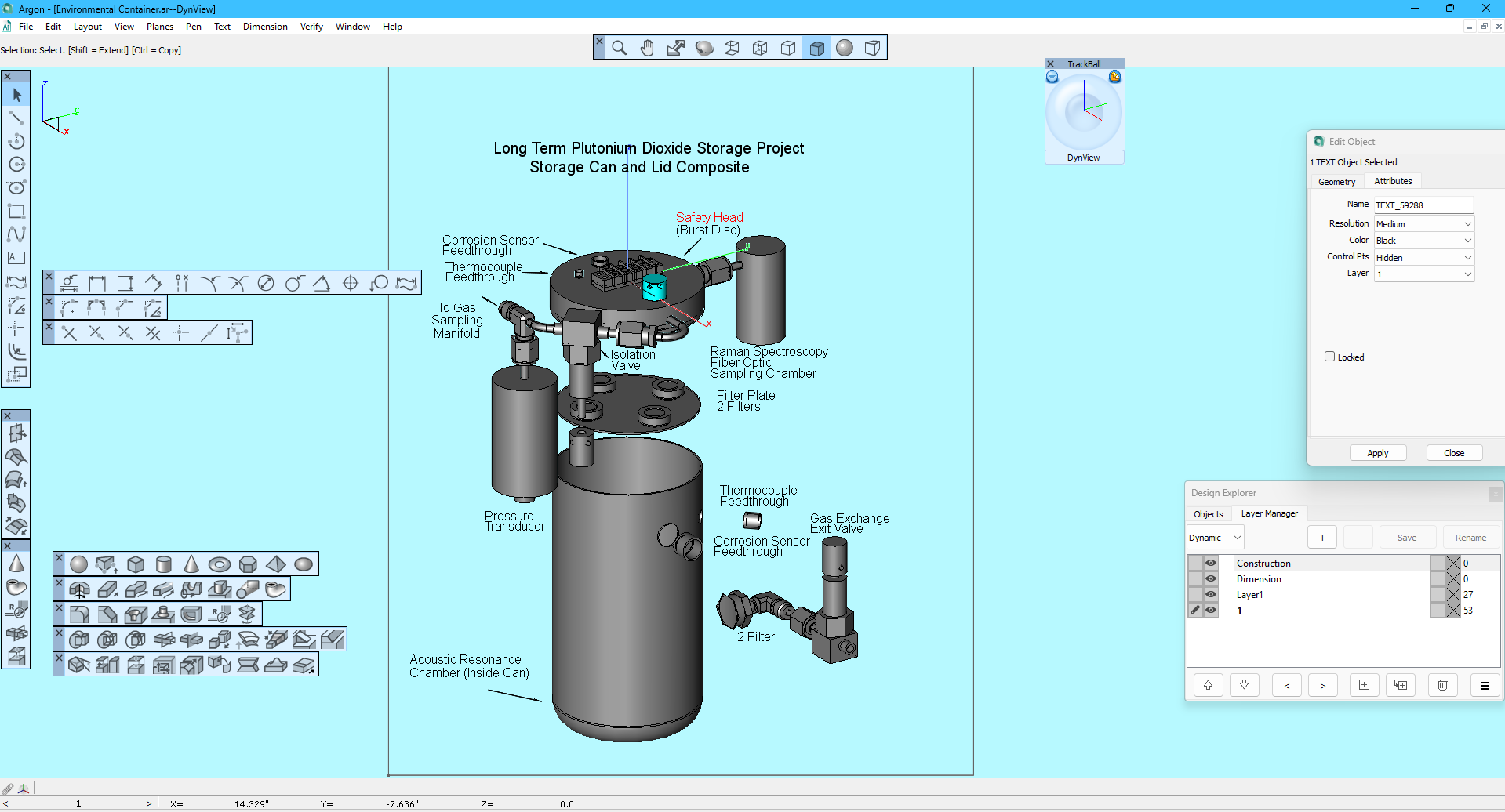 Argon v12 Main Window on Windows 3D Model 2