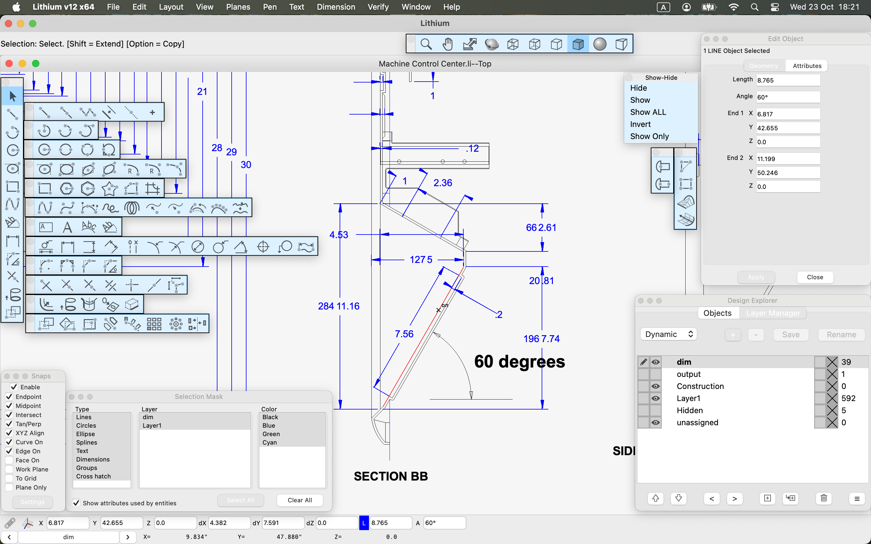 Lithium v12 Main Window on macOS 2